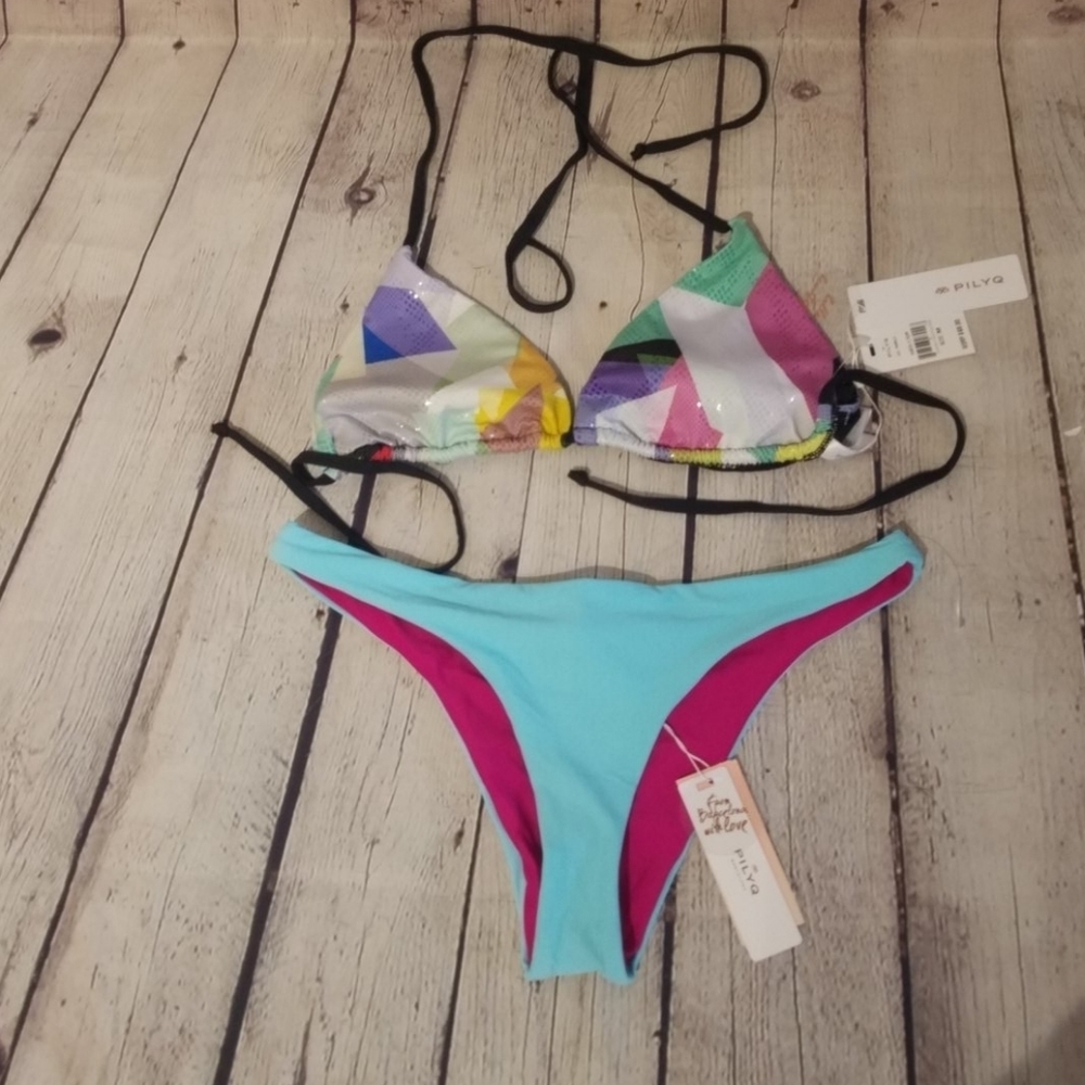 NWT PILYQ medium bikini, $136.00